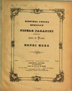 Dernière pensée musicale