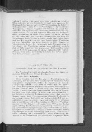 Sitzung am 17. März 1908.