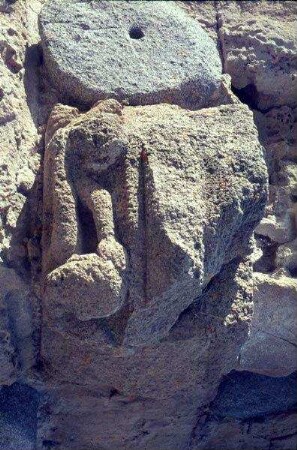 Sidon, Schloß am Meer Kapitell (Mensch, Engel?)