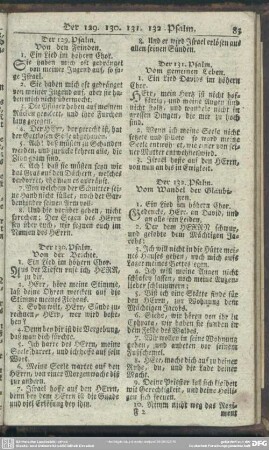 Der 132. Psalm. Vom Wandel der Gläubigen
