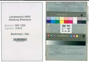 Entnazifizierung Otto Berthmann , geb. 23.09.1901 (Former)
