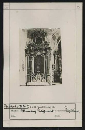 Pfarrkirche (Seitenaltar) Standort: Otterswang bei Schussenried