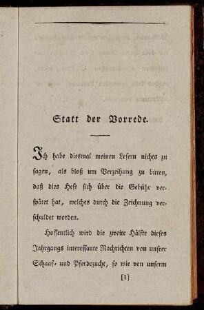 Statt der Vorrede.
