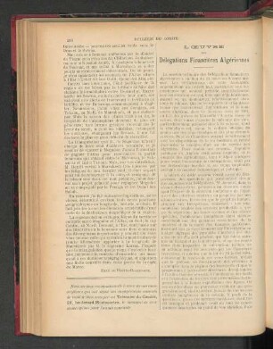 L'Oeuvre De Délégations Financières Algériennes.
