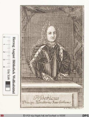 Bildnis Friedrich II., Herzog zu Sachsen-Gotha u. Altenburg (reg. 1691-1732)