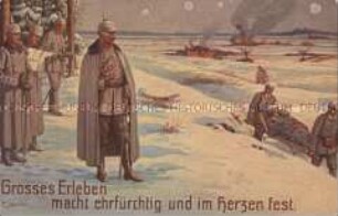 Wilhelm II. mit Verwundeten