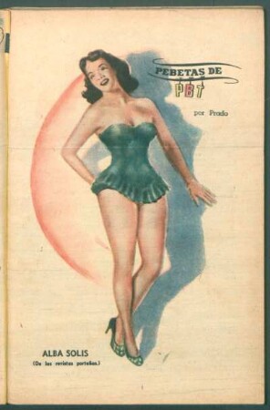 Alba Solis (de las revistas porteñas) - [Dibujo] : Pebetas de PBT