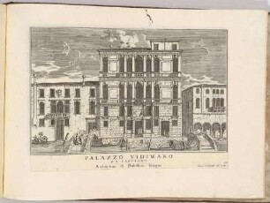 Palazzo Vidimano à San Canciano (Der Palazzo Widmann in Venedig, Bl. 99 der Folge "Le Fabriche, e Vedute di Venetia")