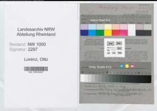 Entnazifizierung Otto Lorenz, geb. 26.07.1903 (Aufseher)
