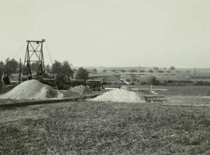 Radeburg, Autobahnbau, Baustelle