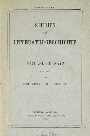 Briefe Georg Rodolf Weckherlins : mitgeteilt von Hans Schnorr von Carolsfeld