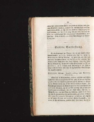Dritte Vorlesung