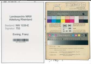 Entnazifizierung Franz Enning , geb. 15.03.1896 (Taubstummenlehrer)