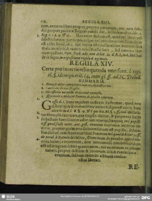 Regula XIV. Certa pro incertis reliquenda non sunt
