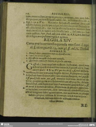 Regula XIV. Certa pro incertis reliquenda non sunt