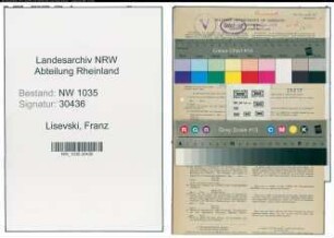 Entnazifizierung Franz Lisevski , geb. 03.10.1896 (Koksmeister)