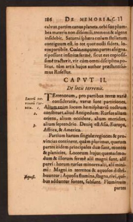 Caput II. De locis terrenis.