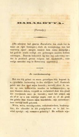 Barakotta. (Vervolg.)