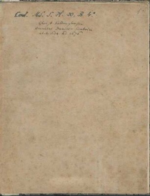 Christian Kellinghusen, Annales historici, 1634 - 1676