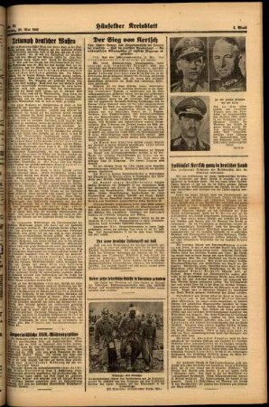 Zweite Ausgabe vom Freitag, den 22. Mai 1942.