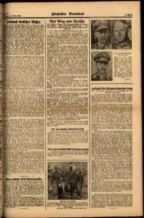Zweite Ausgabe vom Freitag, den 22. Mai 1942.