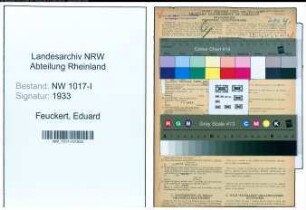 Entnazifizierung Eduard Feuckert , geb. 12.09.1899 (Techniker)