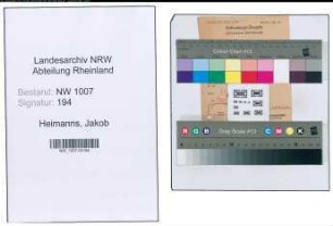 Entnazifizierung Jakob Heimanns , geb. ()