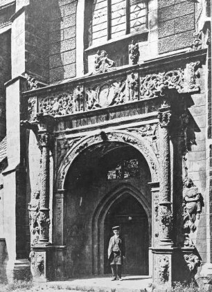 Jawor/Jauer (Polen), Kirche zum Hl. Martin von Tours (13.-14. Jh.), südl. Portal