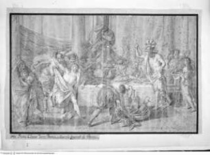 Concorso Accademico 1771, Prima Classe: Amnon wird während Absaloms Bankett ermordet, terzo premio