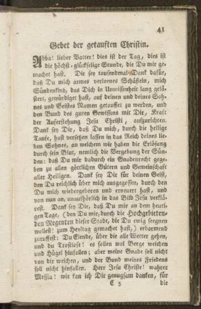 Gebet der getauften Christin
