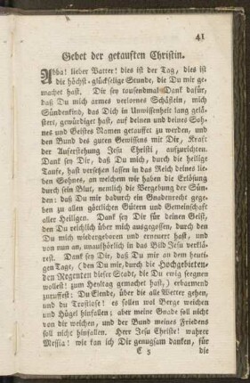 Gebet der getauften Christin