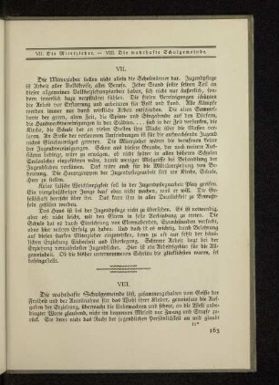 VIII. Die wahrhafte Schulgemeinde