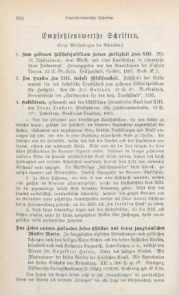 508-515 Empfehlenswerthe Schriften