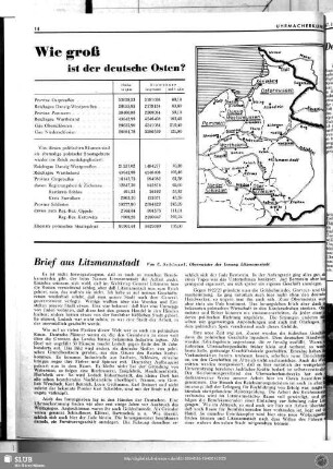 Wie groß ist der deutsche Osten?