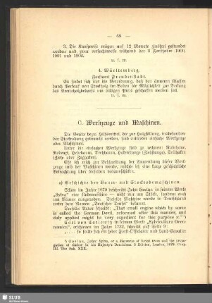 C. Werkzeuge und Maschinen