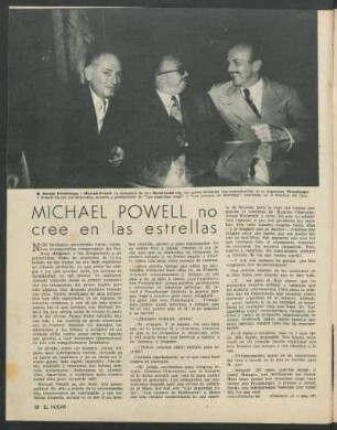 Michael Powell no cree en las estrellas