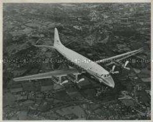 Fliegende "Discovery"-Maschine der British European Airways