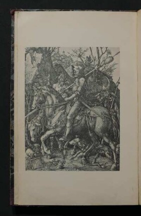 Dürers Ritter, Tod u. Teufel. Lichtdruck Titelbild.