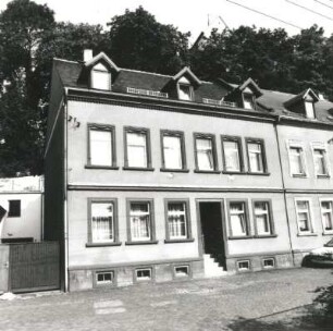 Colditz, Haingasse 32. Wohnhaus (A. 20. Jh.). Straßenansicht