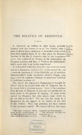 The politics of Aristotle. II