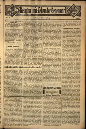 Dritte Ausgabe vom Sonntag, den 03. Juli 1932.