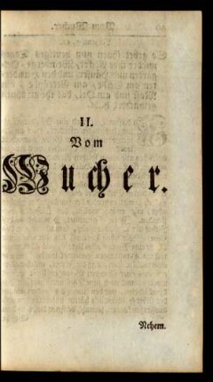 II. Vom Wucher
