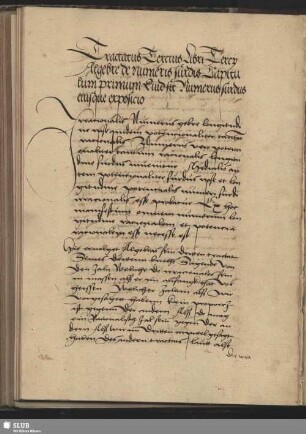 Tractatus Tercius [=Cap. 1]