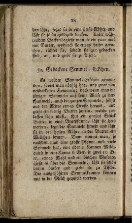 52. Gebackene Semmel-Eckchen.