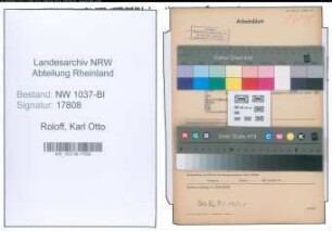 Entnazifizierung Karl Otto Roloff , geb. 10.09.1900 (Arzt)