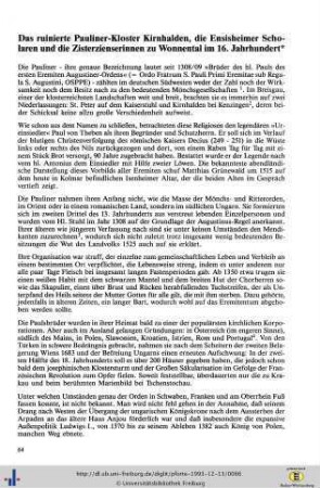 Das ruinierte Pauliner-Kloster Kirnhalden, die Ensisheimer Scholaren und die Zisterzienserinnen zu Wonnental im 16. Jahrhundert