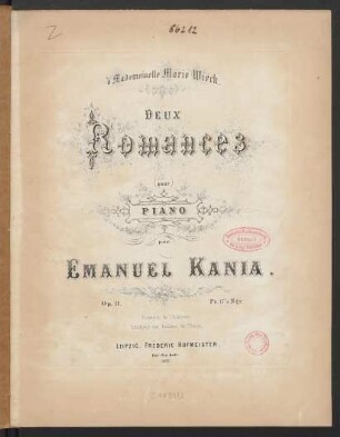 Deux romances pour piano op. 11