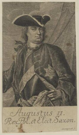 Bildnis des Augustus II., König von Polen