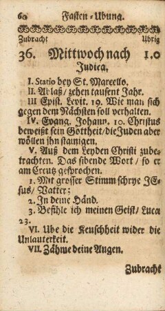 Mittwoch nach Judica