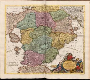 Accurata Utopiae Tabula : Das ist Der Neu-entdeckten Schalck-Welt, oder des so offt benannten, und doch nie erkannten Schlaraffenlandes Neu erfundene lächerliche Land-tabelle Worinnen alle und jede Laster in besondere Königreiche, Provintzen und Herrschafften abgetheilet, Beyneben auch die nächst angräntzende Länder Der Frommen: des zeitlichen Auff- und Untergangs auch ewigen Verderbens Regionen einer Erklaerung anmuthig und nutzlich vorgestellt werden